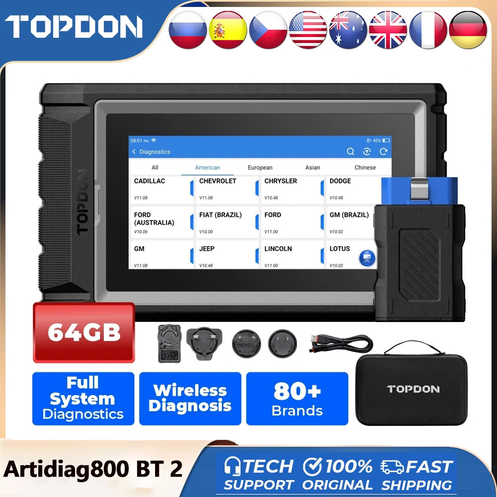 Topdon Tc001 Thermal Camera - TOPDON ArtiDiag800 BT 2 Автомобильный диагностический