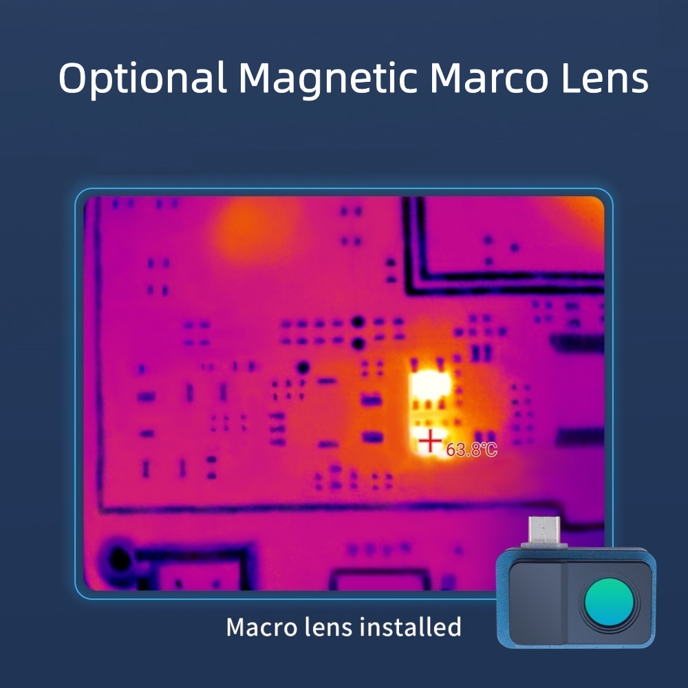 TOOLTOP T7 256*192 Тепловизор  – обзор и цена Infiray P2 Pro Macro Lens