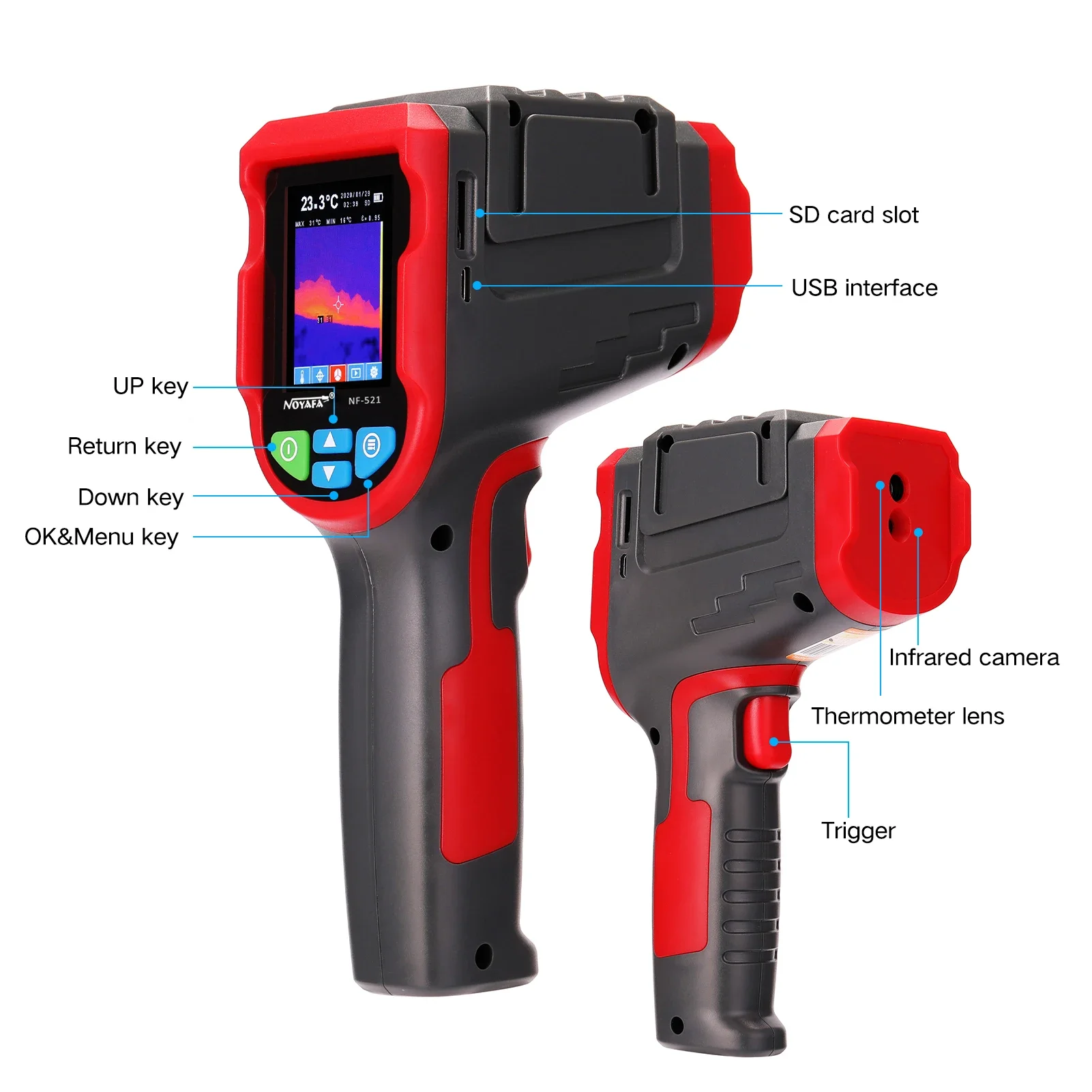 NF-521 Ручной инфракрасный теп – обзор и цена Nf 521 Thermal Imaging Camera