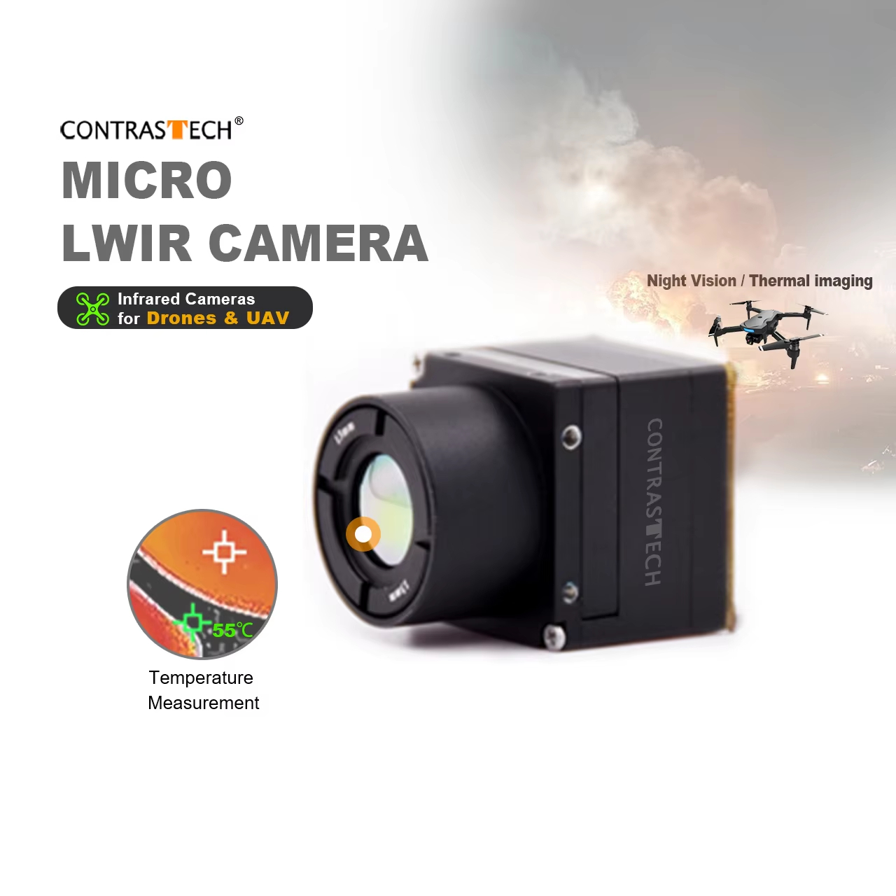 640x512 LWIR без затвора, ради – обзор и цена Thermal Module 640X512 Core
