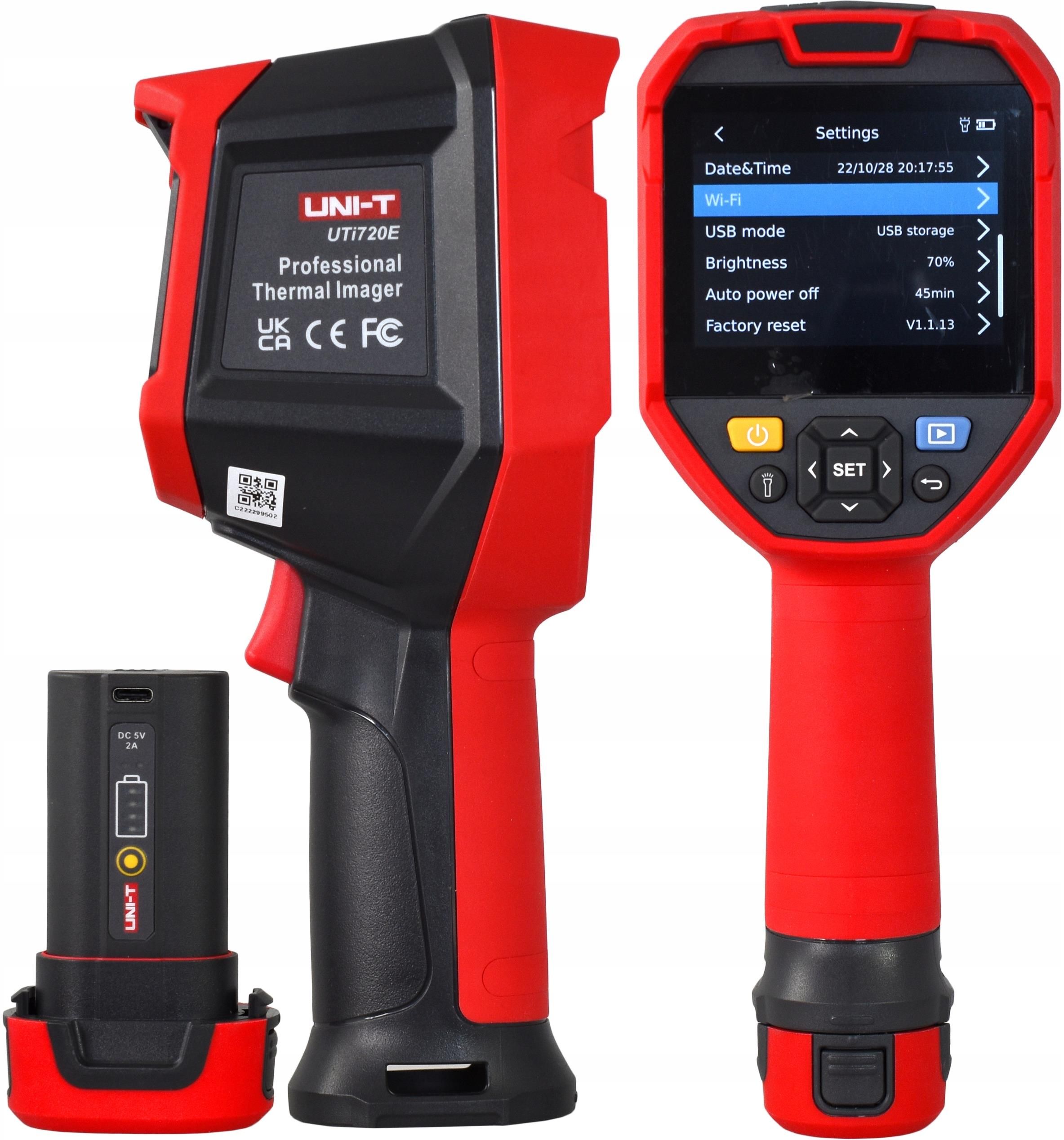 Тепловизор UNI-T UTi720E WiFi  – обзор и цена Thermal Imaging Camera 256X192