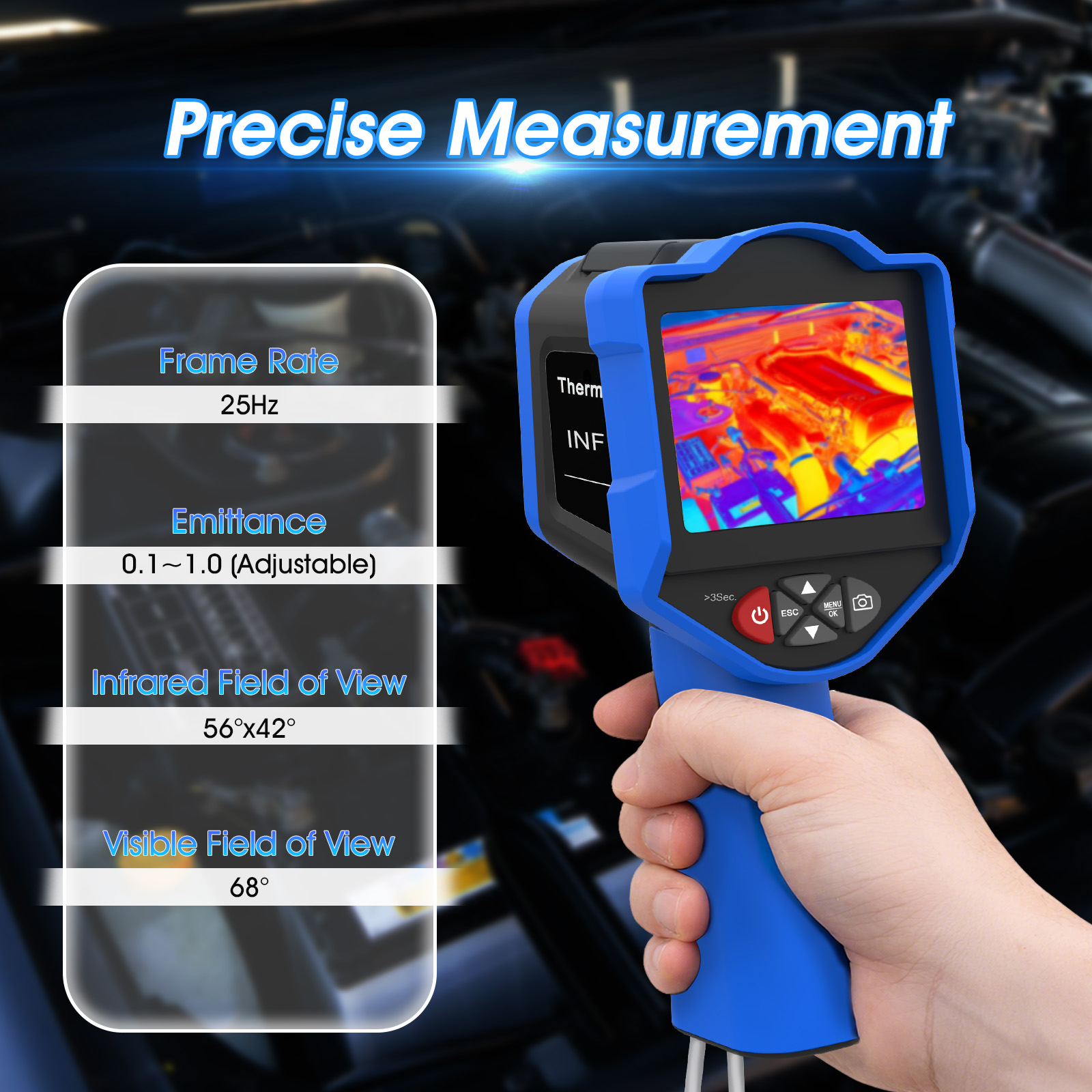Тепловизионная камера HoldPeak – обзор и цена Thermal Imaging Camera 256X192